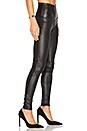 view 2 of 5 LEGGINGS CUIR TAILLE HAUTE in Black