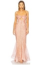 view 1 of 5 Anemona Dress in Pink & Nude