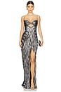 view 1 of 4 Anja Gown in Silver Black