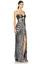 view 2 of 4 Anja Gown in Silver Black