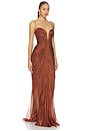 view 2 of 5 VESTIDO HOHAN in Chocolate