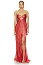 view 1 of 5 VESTIDO RACHEL in Blood Orange