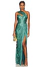 view 1 of 3 Claudine Gown in Teal