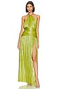 view 1 of 3 Estera Gown in Lime