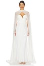 view 1 of 3 Celestina Bridal Cape in Pearl White