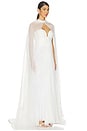 view 2 of 3 Celestina Bridal Cape in Pearl White