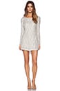 view 4 of 4 Tyler Sequin Dress in Ivory