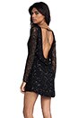 view 1 of 6 Taylor Long Sleeve Beaded Dress in Black