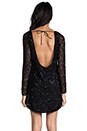 view 4 of 6 Taylor Long Sleeve Beaded Dress in Black