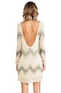 view 4 of 5 Alexa Long Sleeve Beaded Dress in Olive