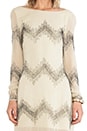 view 5 of 5 Alexa Long Sleeve Beaded Dress in Olive