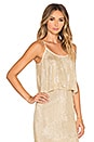 view 2 of 4 Sequin Crop Top in Gold