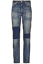 view 3 of 5 MM6 Regular Fit 5 Pocket Skinny Jean in Blue