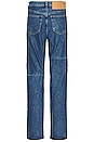 view 4 of 6 Coated 5 Pocket Denim Jean in Medium Indigo