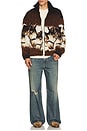 view 4 of 5 Sweat Jacket in Brown & Beige