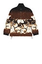 view 5 of 5 Sweat Jacket in Brown & Beige