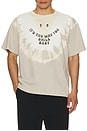 view 3 of 4 Smile Tee in Beige, White, & Grey