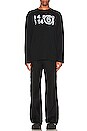 view 4 of 4 MM6 Regular Fit Ls T-shirt in Black