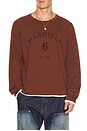 view 1 of 4 Long-Sleeved Top in Light Brown & Ecru
