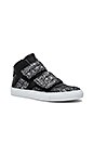 view 2 of 6 Hi Top Sneaker in Black & Silver