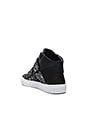 view 3 of 6 Hi Top Sneaker in Black & Silver