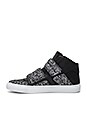 view 5 of 6 Hi Top Sneaker in Black & Silver