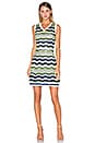 view 1 of 4 Relief Zig Zag Dress in Evergreen