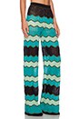 view 2 of 4 Zig Zag Wide Leg Pants in Aqua