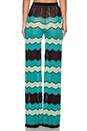 view 4 of 4 Zig Zag Wide Leg Pants in Aqua