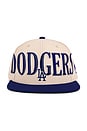 view 1 of 3 MLB Dodgers Across The Board Snapback Hat in Cream