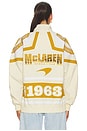 view 5 of 6 x McLaren Formula 1 Throw It Back Windbreaker Jacket in Cream