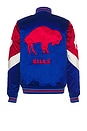 view 1 of 6 NFL Bills Throw It Back Heavyweight Satin Jacket in Royal