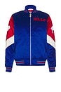 view 2 of 6 NFL Bills Throw It Back Heavyweight Satin Jacket in Royal
