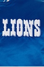 view 4 of 6 NFL Lions Throw It Back Heavyweight Satin Jacket in Detroit Blue