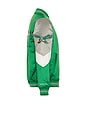 view 3 of 6 NFL Eagles Throw It Back Heavyweight Satin Jacket in Celtics Green
