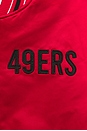 view 4 of 6 NFL 49Ers Throw It Back Heavyweight Satin Jacket in Scarlet