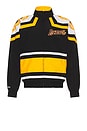 view 2 of 5 NBA Lakers Throw It Back Windbreaker in Black