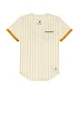 view 4 of 5 x McLaren Formula 1 Mesh Button Front Jersey in Cream