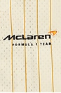 view 5 of 5 x McLaren Formula 1 Mesh Button Front Jersey in Cream