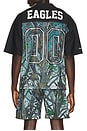 view 2 of 4 NFL Philadelphia Eagles Quiet Blaze Mesh Jersey in Camo & Blue