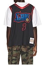 view 2 of 5 NBA Allen Iverson Best in Class Short Sleeve Jersey in Black