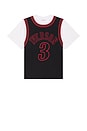 view 4 of 5 NBA Allen Iverson Best in Class Short Sleeve Jersey in Black