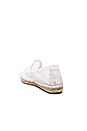 view 3 of 5 Paris Double Sole Espadrille in White