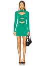 view 1 of 3 Flower Bloom Mini Dress in Emerald