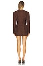 view 3 of 4 Rosie Jacket Dress in Brown