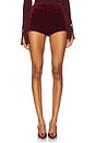 view 1 of 6 Scarlett Velvet Short in Burgundy