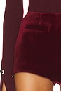 view 6 of 6 Scarlett Velvet Short in Burgundy