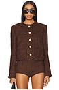 view 1 of 5 BLOUSON KATE in Chocolate Brown