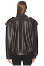 view 3 of 4 Cindy Bomber Jacket in Dark Brown