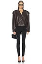 view 4 of 4 Cindy Bomber Jacket in Dark Brown